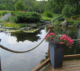 aquaterra one acre pond and waterfall, gardening, outdoor living, ponds water features, windows, Restful views from the deck provide a year round oasis