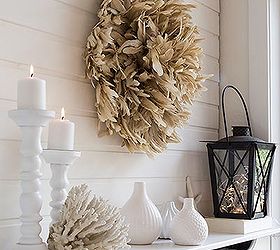 make these african juju hats knock offs, crafts, home decor, These feather wreaths look good from all sides