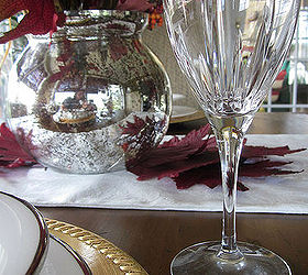 simple fall tablescape using mixed metals, seasonal holiday decor