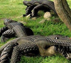 recycled tires, gardening, outdoor living, repurposing upcycling