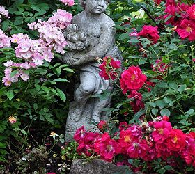 classic garden ornaments, concrete masonry, gardening, outdoor living, Create a beautiful backdrop to make the ornament you select a focal point