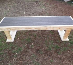 outdoor bench or table, outdoor furniture, painted furniture