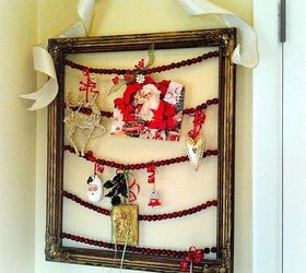 a nostalgic cranberry frame, crafts, seasonal holiday decor