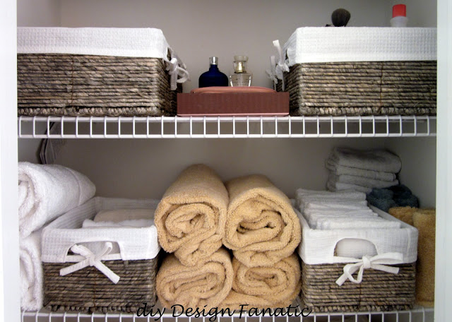organize your linen closet, closet, organizing, Master Bath Linen Closet