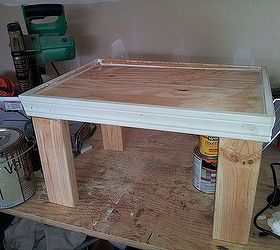 diy pet feeding station, diy, woodworking projects, Some door trim as accent and to keep the dishes from being knocked to the floor