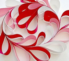 paper strip hearts and heart wreaths, crafts, Happy Valentine s Day