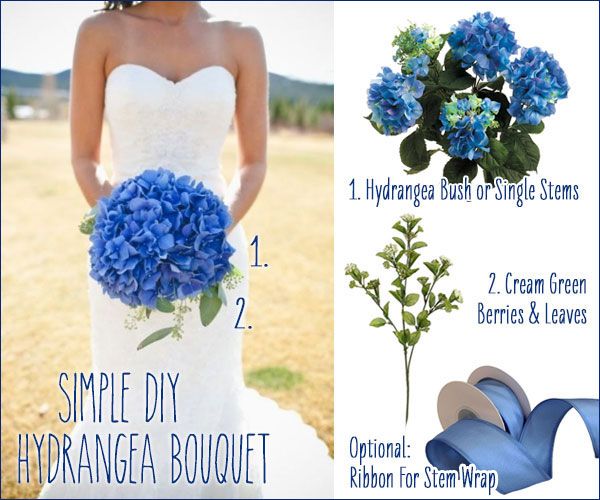 Diy Blue Hydrangea Wedding Hometalk Diy Blue Hydrangea Wedding