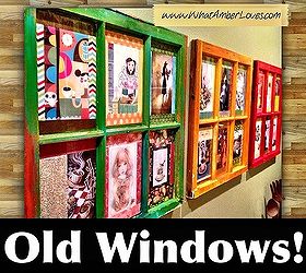 repurposed windows as art, repurposing upcycling, Old Windows repurposed as art See the details on blog link