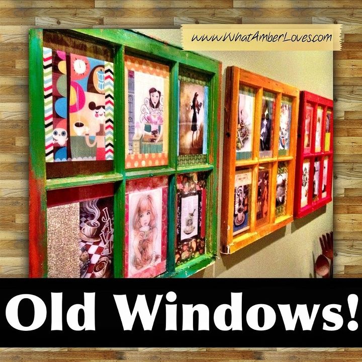ventanas reutilizadas como arte, Viejas ventanas reutilizadas como arte Ver los detalles en el enlace del blog