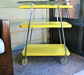 styling a dual purpose cart, painted furniture, repurposing upcycling, This is what the cart looked like when I bought it