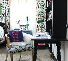 chic guest bedroom office makeover, bedroom ideas, craft rooms, home decor, home office