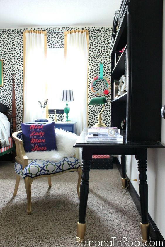 chic guest bedroom office makeover, bedroom ideas, craft rooms, home decor, home office