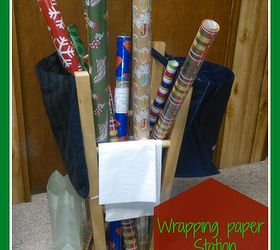 wrapping paper station, cleaning tips