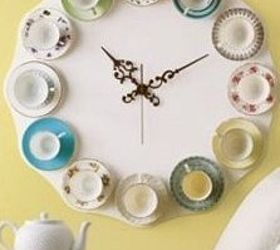 upcycling 5 new uses for old things in home decor, home decor, repurposing upcycling, 2 China Plates I am particularly interested in this one because I collect hand painted antique china plates If I could get the use out of them as a decorative clock That would be so cool I love the tea cup addition to it as