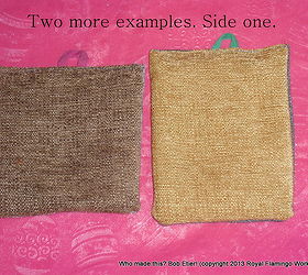 free fabric transforms goofy basket cans and pot holders, crafts, reupholster, These are covered in a heavyweight chenille upholstery fabric 60 yard Free after discount By the way when you reupholster pot holders they are thicker and work even better at keeping you from getting burned