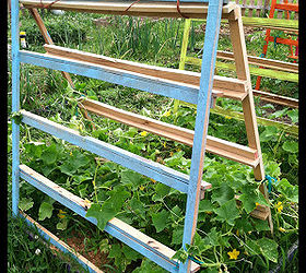 fun funky free garden trellis tomato cage, gardening, homesteading, repurposing upcycling, The pallets aren t attached to the ground in any way but they are just heavy enough that they haven t moved at all and they have been standing for almost a year I never managed to get around to taking them down as I had intended