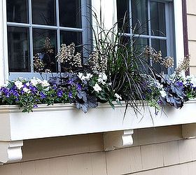window box samples, curb appeal, gardening, window treatments, windows, Summer shade window box