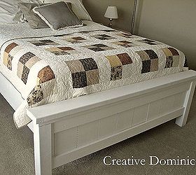 diy farmhouse bed, bedroom ideas, diy, painted furniture, woodworking projects, DIY Farmhouse Bed