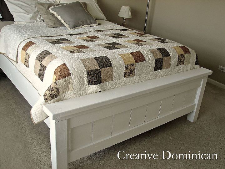 diy farmhouse bed, bedroom ideas, diy, painted furniture, woodworking projects, DIY Farmhouse Bed