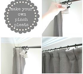 how to make blackout curtains 8 step tutorial, crafts, reupholster, window treatments, Make your own pinch pleats