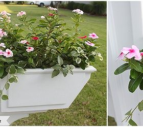 quick easy mailbox makeover, curb appeal, diy, The flower box adds color curb appeal