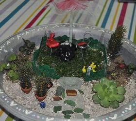 my diy mini garden, gardening, repurposing upcycling