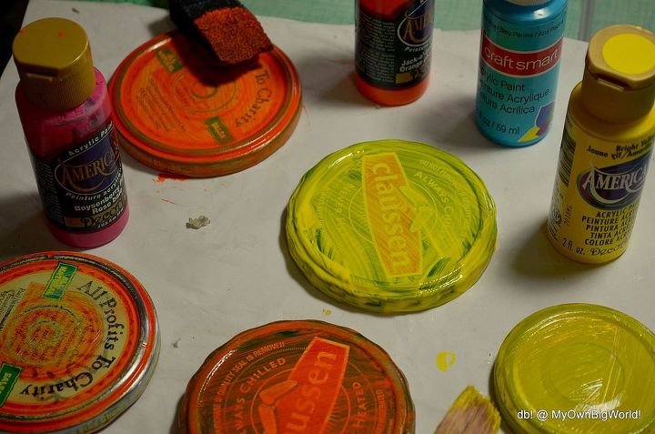funked up upcycled containers, crafts, repurposing upcycling, Painted tops