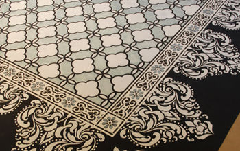 Chalk Paint® Stenciled Floor Cloth