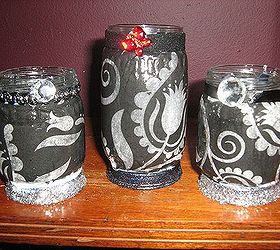 tea candle holders from baby food jars, crafts, repurposing upcycling
