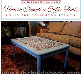 How to Stencil a Coffee Table With the Covington Pattern Hometalk
