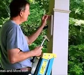 how to hang an outdoor clock on your front porch, Dave takes you through each step to ensure your clock will remain secure through all the outdoor elements