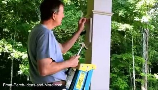 how to hang an outdoor clock on your front porch, Dave takes you through each step to ensure your clock will remain secure through all the outdoor elements