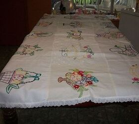 my beautiful tablecloth, home decor, My beautiful tablecloth many fruits baskets