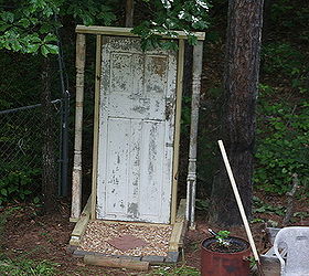 doorway to my woods, doors, gardening, Deer proof they don t know how to twist the knob LOL