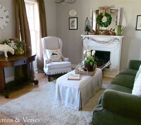 my living room ready for spring, easter decorations, living room ideas, seasonal holiday decor