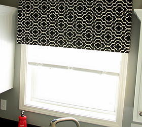 what my windows are wearing, diy, home decor, window treatments, windows, Another view of our DIY kitchen window treatment