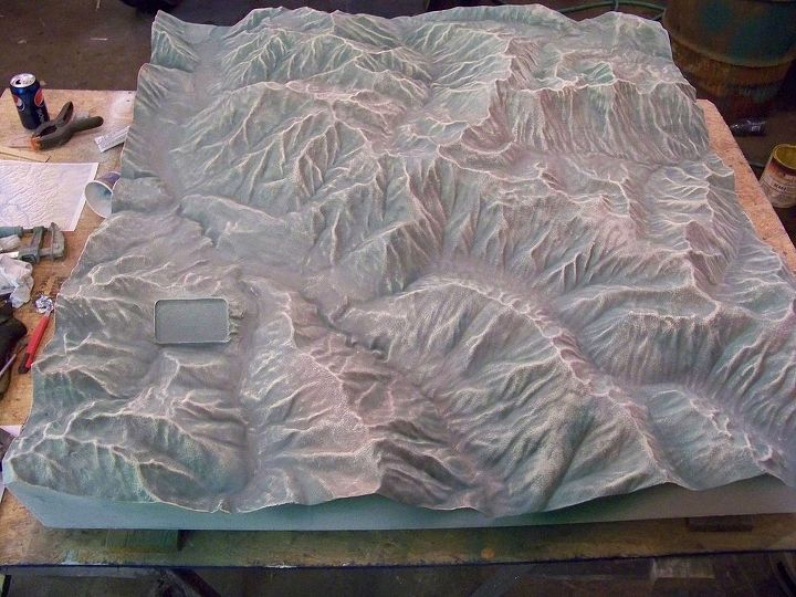3d hand made topografic maps, woodworking projects