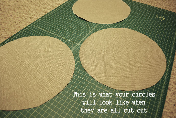 burlap lace chargers, crafts, home decor, cut out your circles