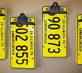 repurposed upcycled license plate clipboards, repurposing upcycling, It s better to use stiffer license plates that aren t as easy to bend so the tension from the clips won t bend the metal on their own