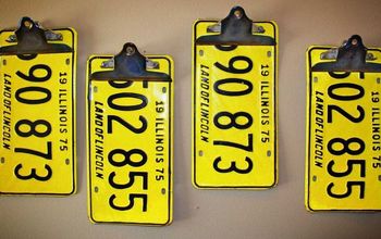 Repurposed/Upcycled License Plate Clipboards