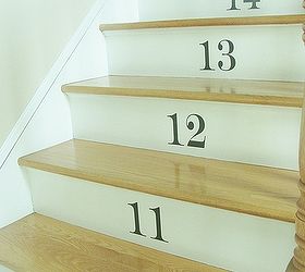 numbered stairs, home decor, stairs