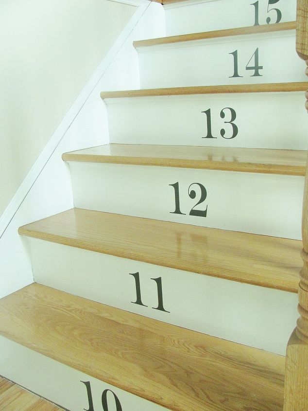 numbered stairs, home decor, stairs