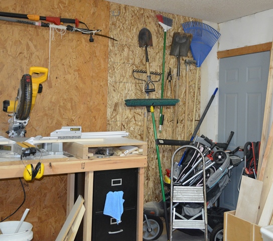 garage organization rack, garages, organizing, Before What a mess
