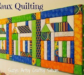 recycled craft faux quilted bulletin board, crafts, Faux quilted bulletin board created from styrofoam and fabric scraps