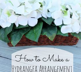 how to make a flower arrangement out of a hydrangea bush, crafts, flowers, gardening, home decor, hydrangea, Here is your finished product