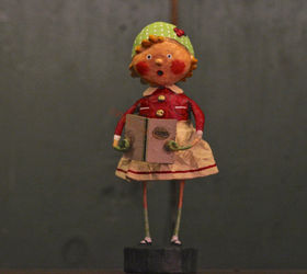 christmas decor using a cast of characters part one, christmas decorations, seasonal holiday decor, Little LA LA Lori rehearsing in her Christmas Outfit View Two