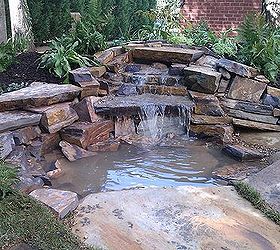 pond in a box, landscape, outdoor living, ponds water features