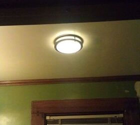 update new photos of the almost complete main floor powder room we re putting on, bathroom ideas, home decor, The awesome light fixture exhaust fan