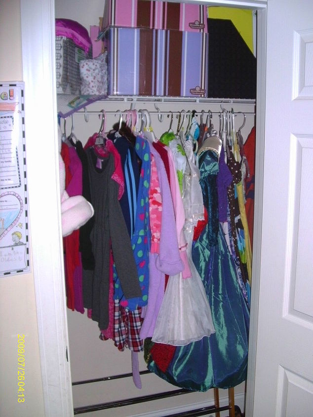 closet shelving for my kids closets, One of the closets