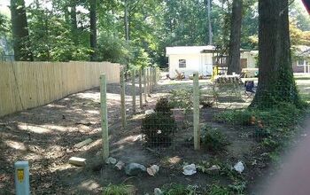 We also build fences and custom fences. this is a 4 rail fence with a cap and verticles covering the posts.